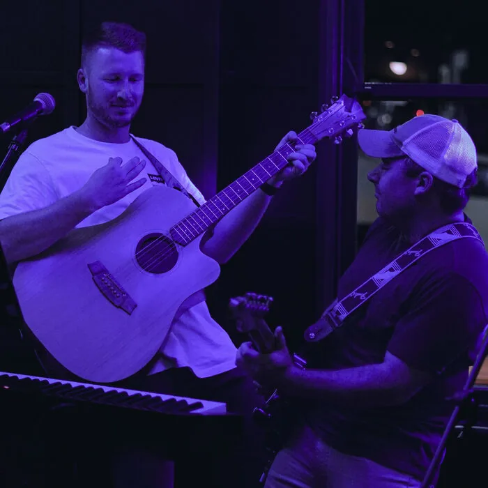 Red performing live