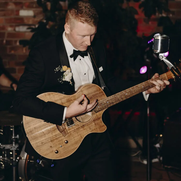 Red performing live